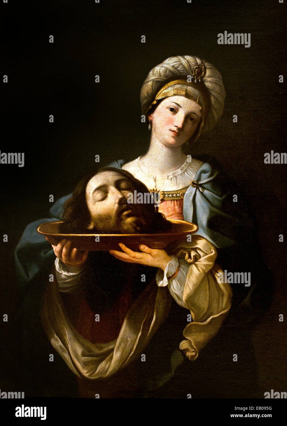 Salome with Saint John the Baptist `s Head on a Tray  ( Bible ) 1761 Mariano Salvador Maella 1739 – 1819  Spain Spanish Stock Photo